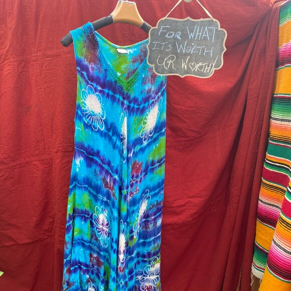 🤗206-You Are Brilliant 💖 Tye Dye Dress - Picture 1 of 9